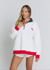 THE JACQUI  QUARTER ZIP - NAUTICA