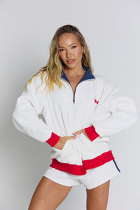 THE JACQUI  QUARTER ZIP - NAUTICA