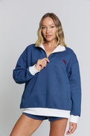 THE JACQUI QUARTER ZIP - ROYAL NAVY