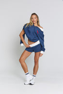 THE JACQUI MINI SHORT - ROYAL NAVY