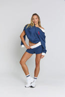 THE JACQUI MINI SHORT - ROYAL NAVY